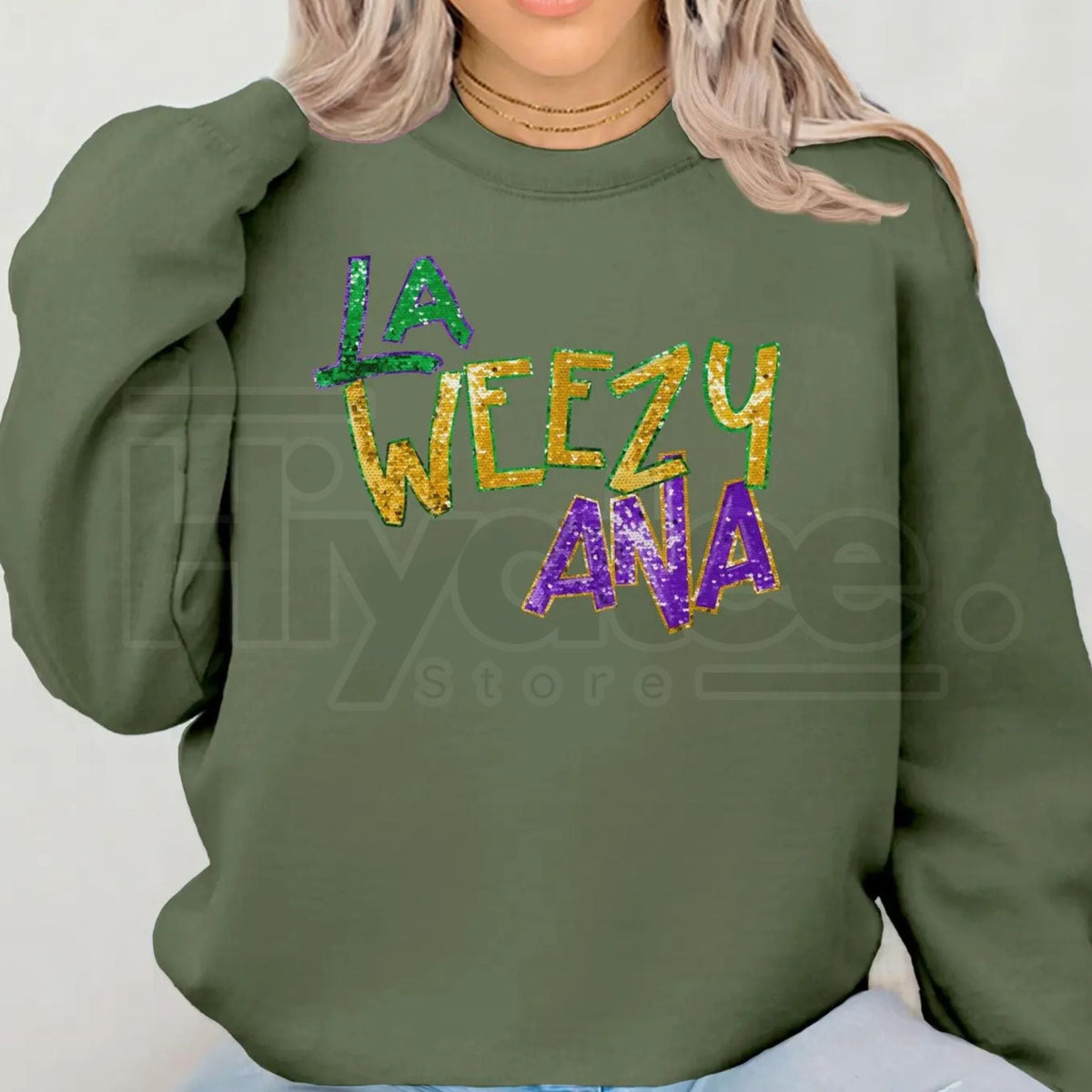 La Weezy Ana Sweatshirt: Funny Mardi Gras 2026 Louisiana Crewneck