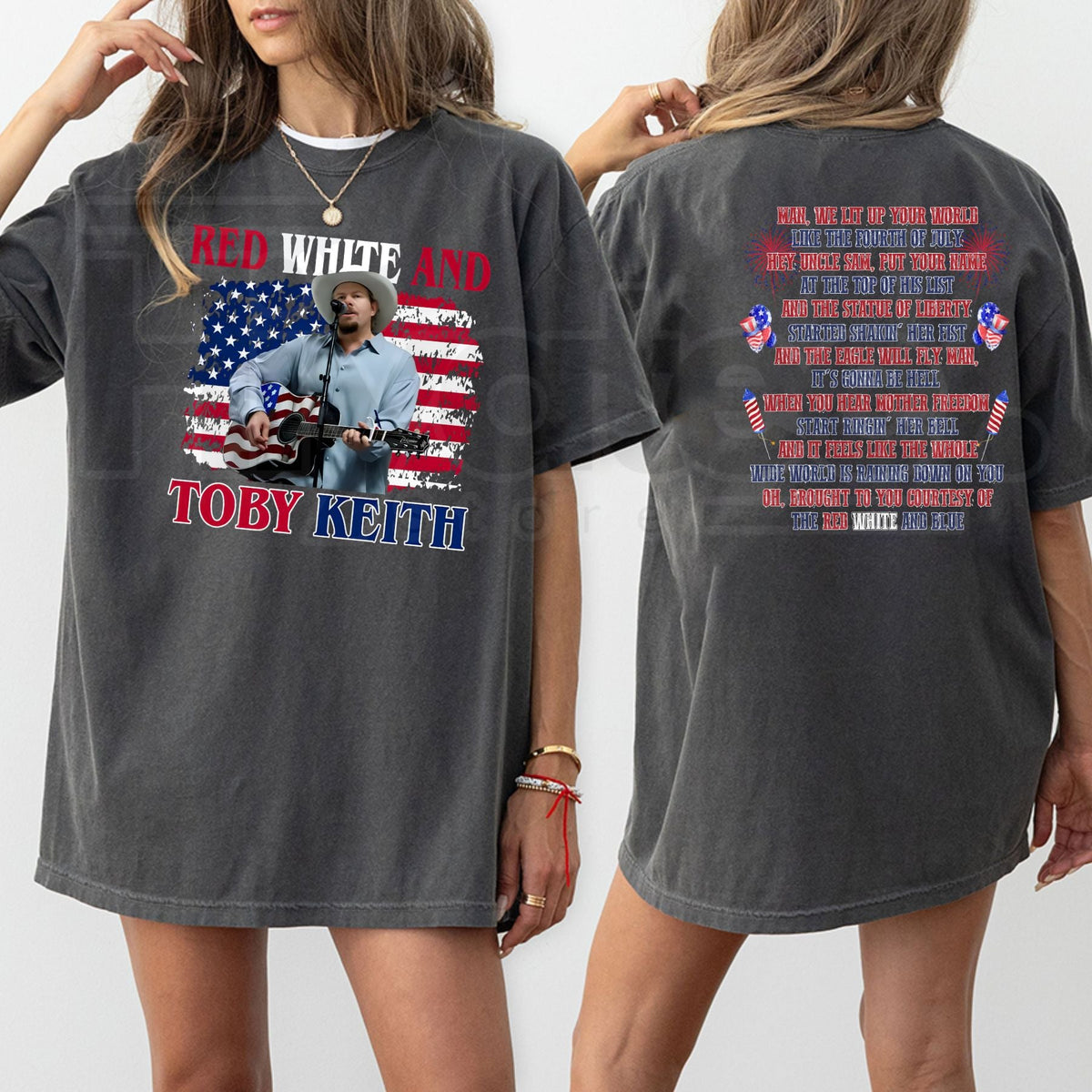 Toby Keith "Courtesy of the Red, White, and Blue" T-Shirt – Patriotic Country Legend Tribute