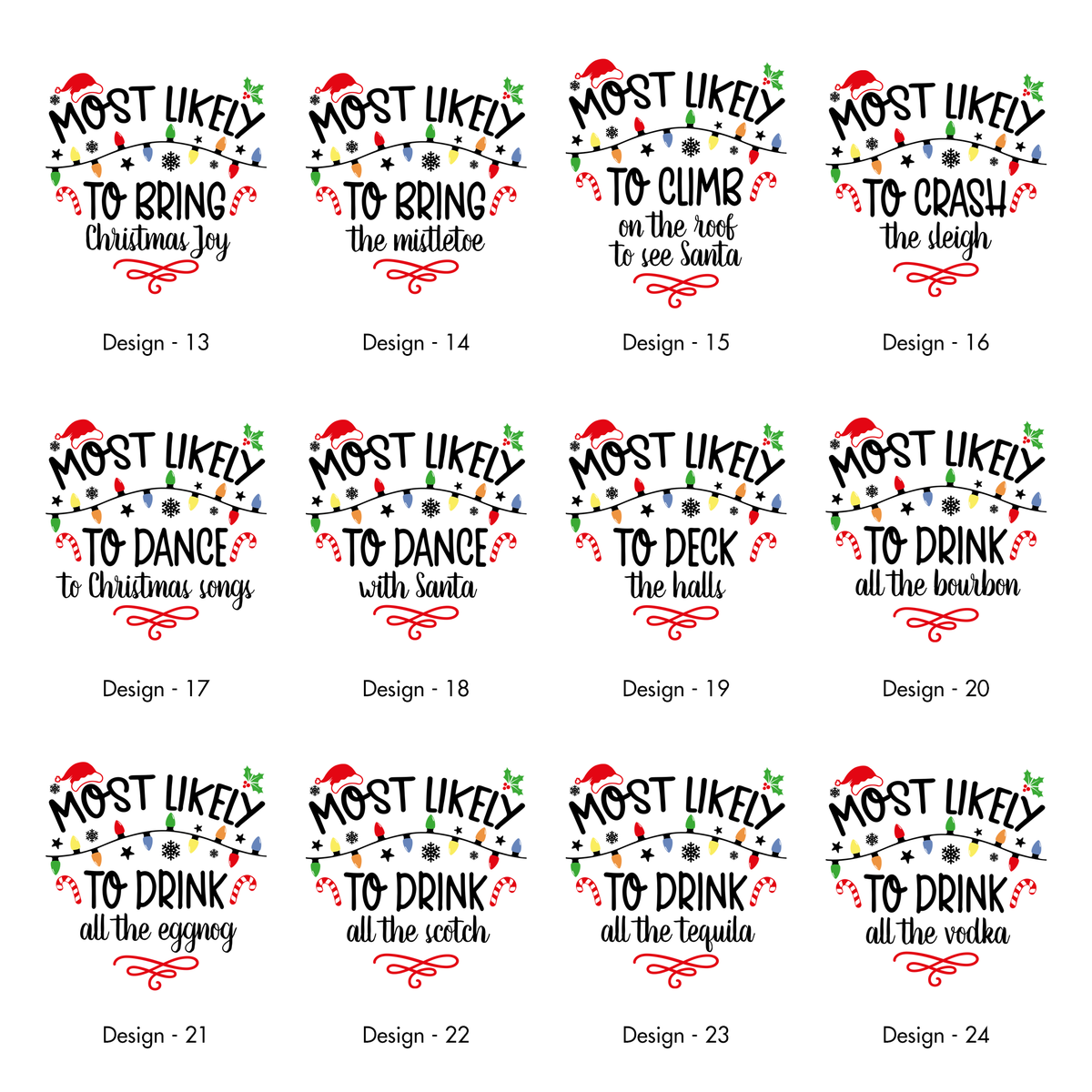 Most Likely To Christmas Family Tees For Holiday Memories And Cozy Gatherings Comfort Colors Tee