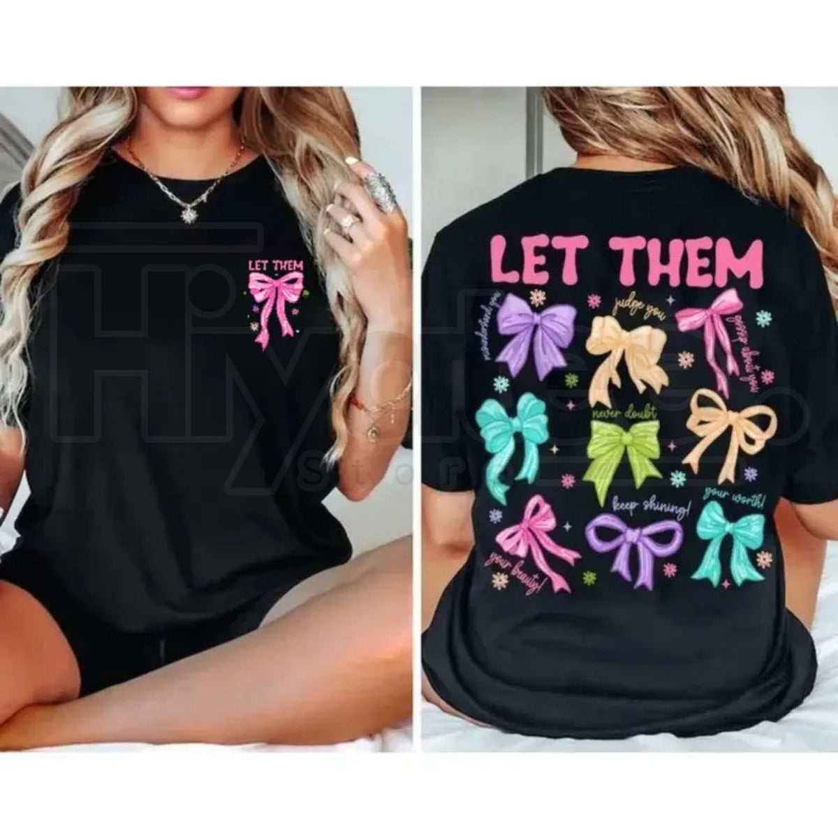 "LET THEM" Empowering Quote – Stylish Confidence & Self-Assurance Top