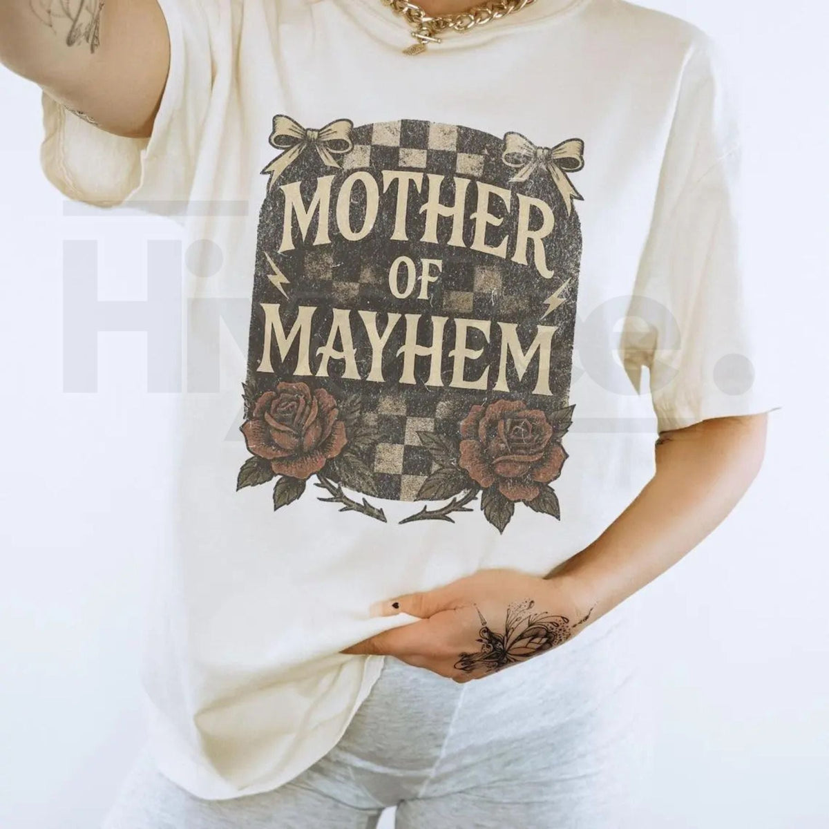 Comfort Colors® Mother of Mayhem Shirt – Edgy Badass Mama Graphic Tee