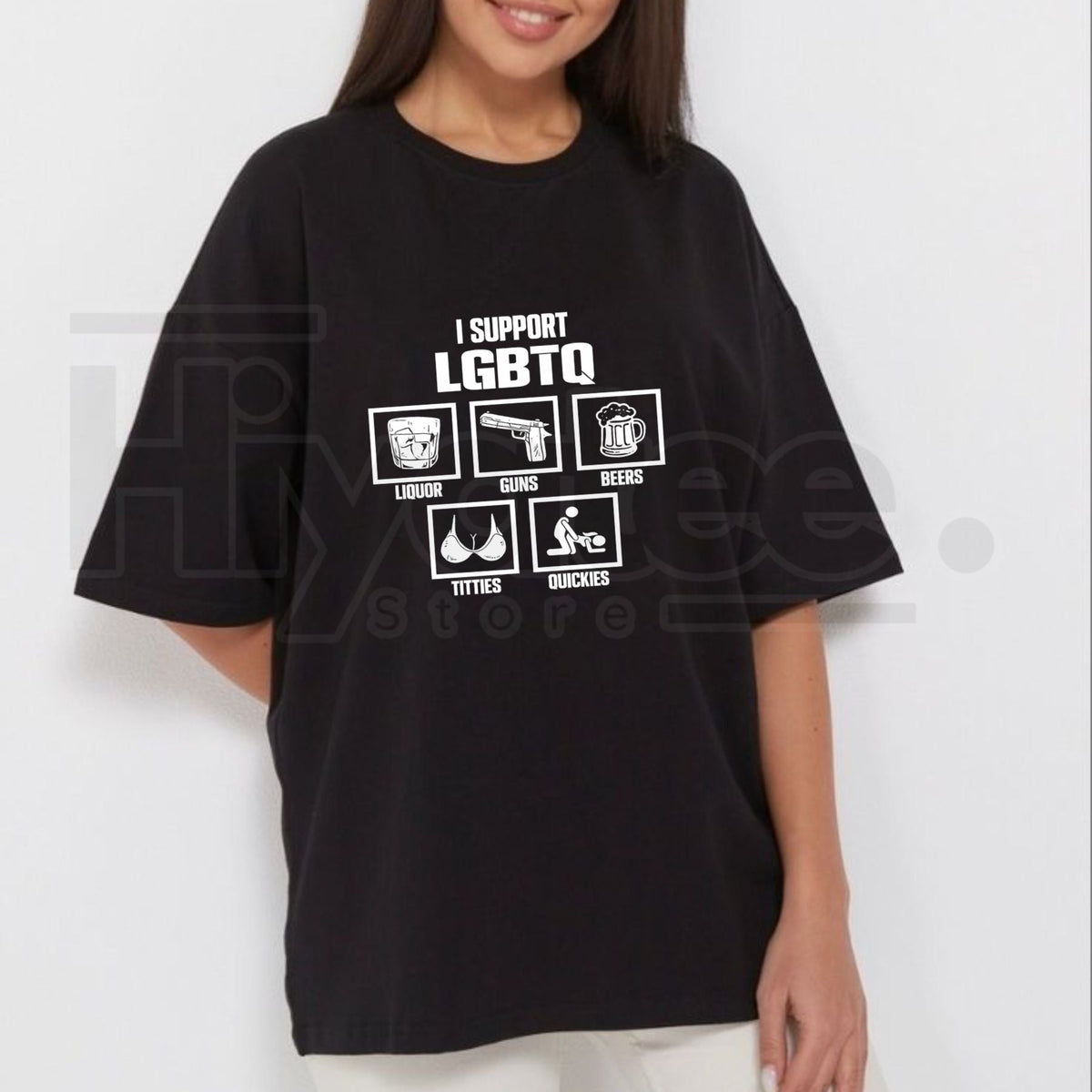 "I Support LGBTQ" Funny Acronym Parody – Premium 100% Cotton Unisex Tee