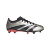 adidas League Predator Firm Ground Sneaker Platin Metallic/Aurora Black/Turbo 5.5 US Unisex Big Kid
