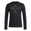 adidas Mens Size FC Long Sleeve Pre-Game T-Shirt Black/Los Angeles Football Club Small Tall