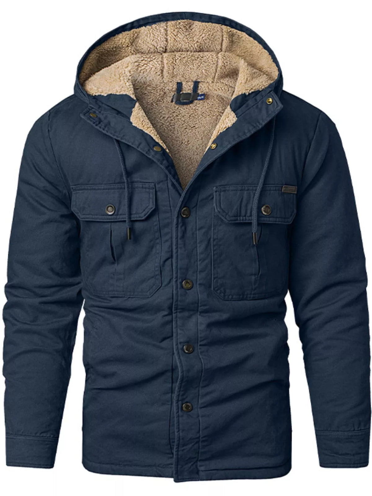Men's Sherpa Lined Hooded Jacket