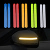 2Pcs Reflectance Car Stickers Reflector Rearview Mirror Reflective Tape Car Accessories Exterior Reflex Tape Reflective Strip Reflective Car Stickers Set Rearview Mirror Reflective Warning Stickers Car Side Reflective Stickers