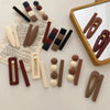 2pcs/Set Fashion Hair Clips Hairpin Geometric Korean Hairgrip Oval Square Hair Barrette Women Headband Gorgeous Hair Accessories For Women