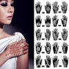 2Pcs/Set Temporary Womens Tattoo 25 Luxury Designs Body Art Waterproof Tattoo For Hands Wedding Party