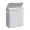 SONGMICS Laundry Hamper with Lid Bamboo Laundry Basket Removable Machine Washable Laundry Basket with Handles 26.4-Gallons for Laundry Room Bedroom Bathroom Dove Gray ULCB063G01