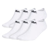 adidas Originals Big & Tall Trefoil No Show Socks (6-Pair) White X-Large