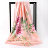 Ladies Versatile Satin Silk Scarf Silk Square Scarf (See size chart where applicable)
