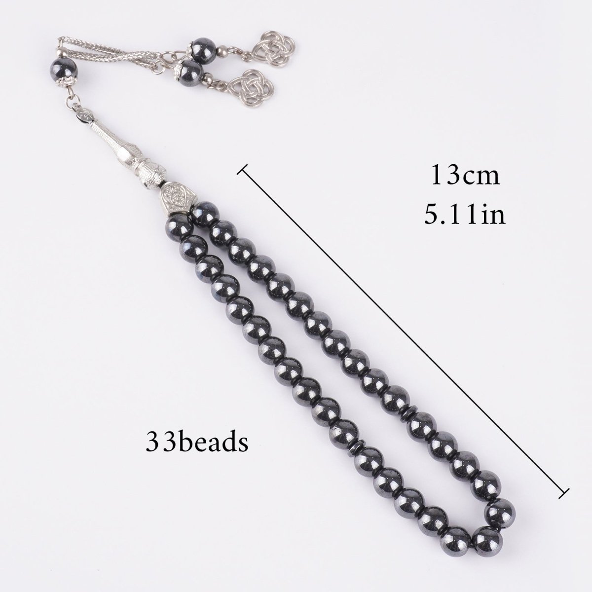 33 Bead Black Obsidian Tasbeeh(MR085)