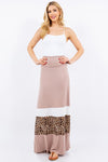 Modern Full Size Leopard Print Dress Maxi Dress Plus Size Trendy Long Dress Elegant Design