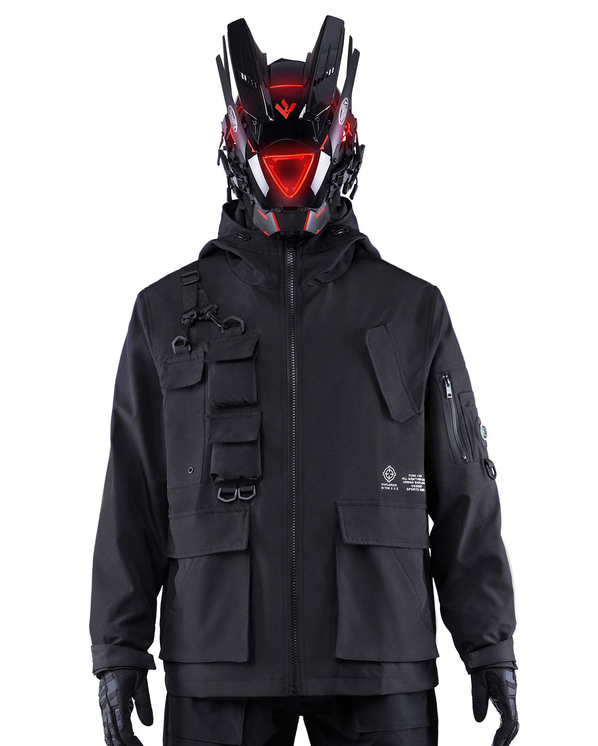 IBJ333 Tactical Matte Black Jacket