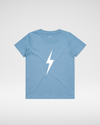 WHITE BOLT TEE - CLOUD BLUE
