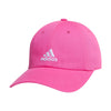 adidas Kids-Boys/Girls Ultimate Washed Cotton Relaxed Adjustable Fit Cap Pulse Magenta Pink/White
