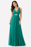CLEARANCE - Cinderella Divine 3914 Chiffon Semi Formal Jade Dress (Size 3XL, 4XL)