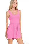 Zenana Double Layered Tank Romper