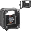 Vilcjson Aluminum Watch Box - Men Watch Display Case with Clear Acrylic Lid Single Watch Organizer Box Watch Storage Holder Watch Case with Removable Watch Pillow Black 5.12 x 3.74 x 6.3 Inches