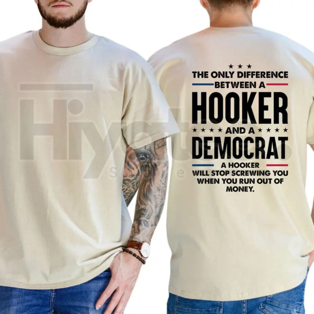 "The Only Difference" – Bold Sarcastic Political Parody Unisex Top