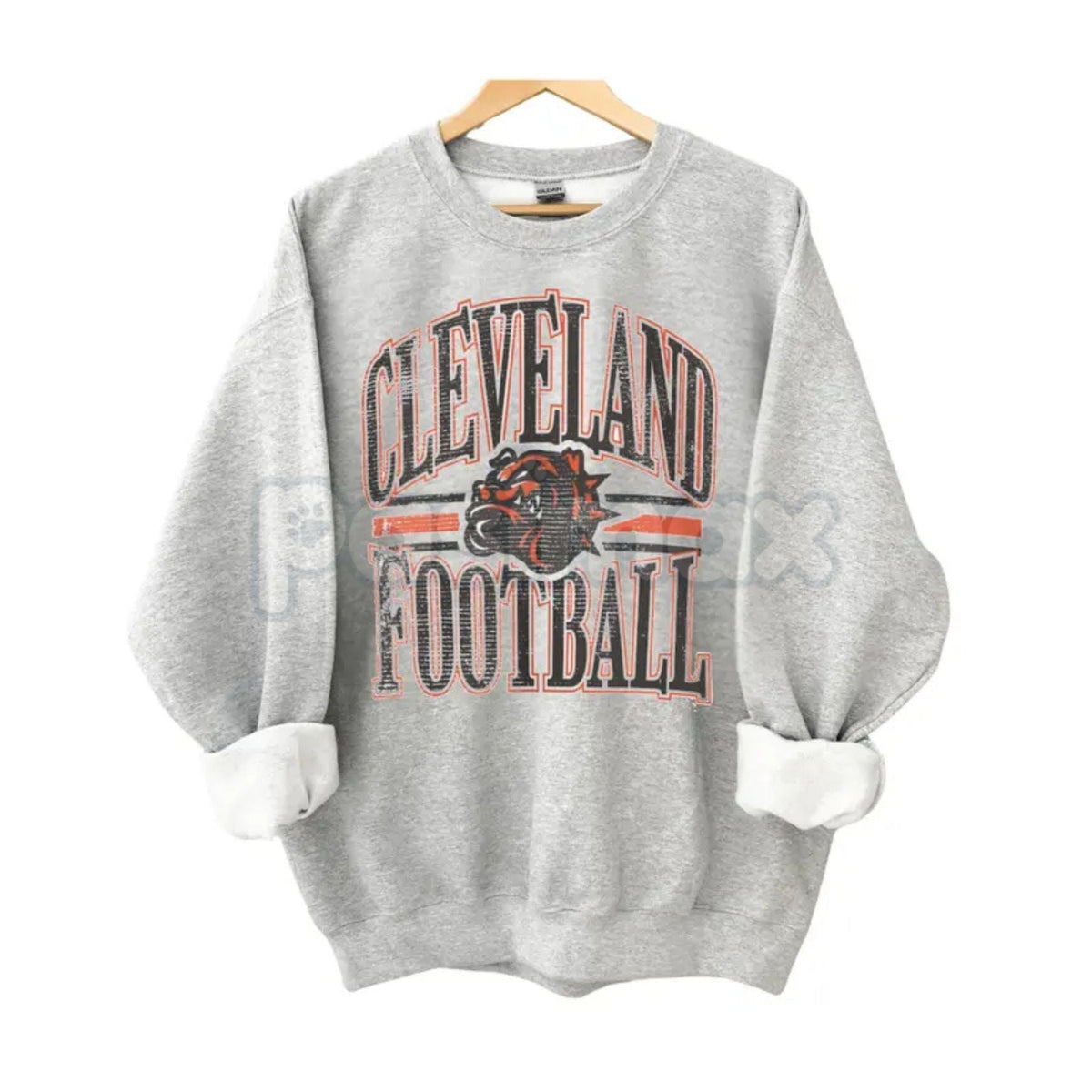 Vintage All Team Football ASH GREY Crewneck Sweatshirt – Retro Collegiate Sports Fan Gear