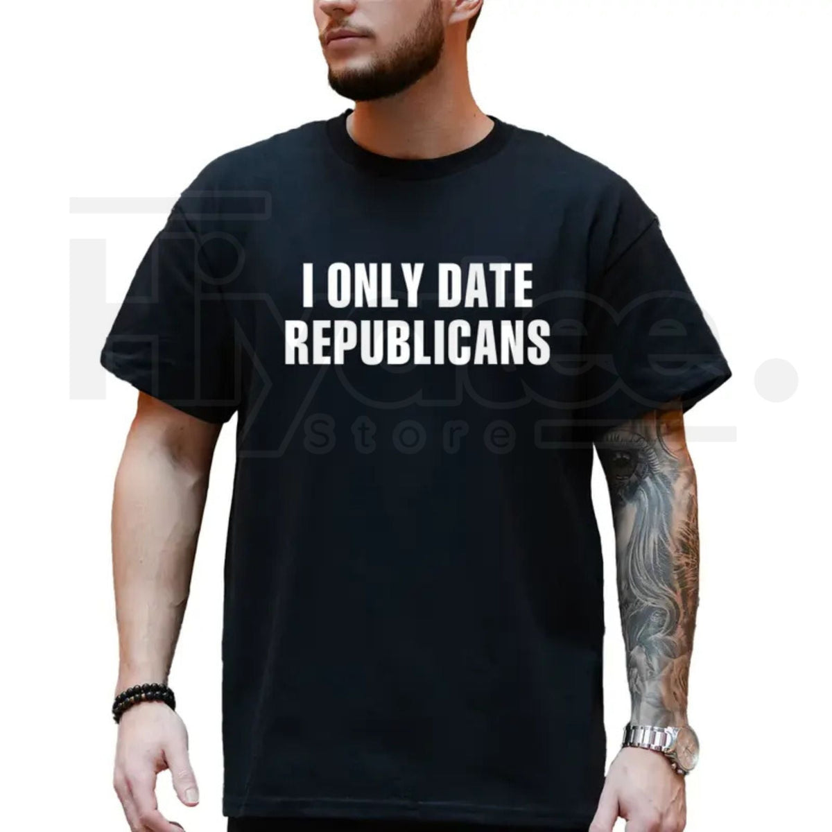 "I Only Date Republicans" – Funny Political Sarcastic Graphic Top