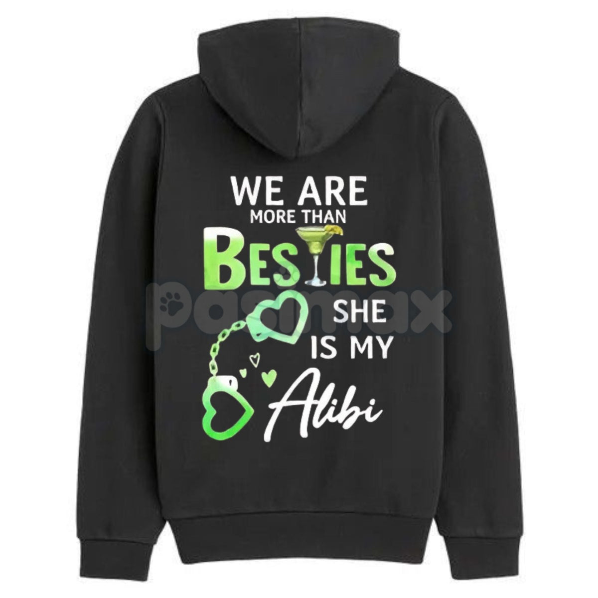 Matching Best Friend Hoodie – "We Are More Than Besties" Graphic Fleece Pullover, Casual Unisex Couple Gift