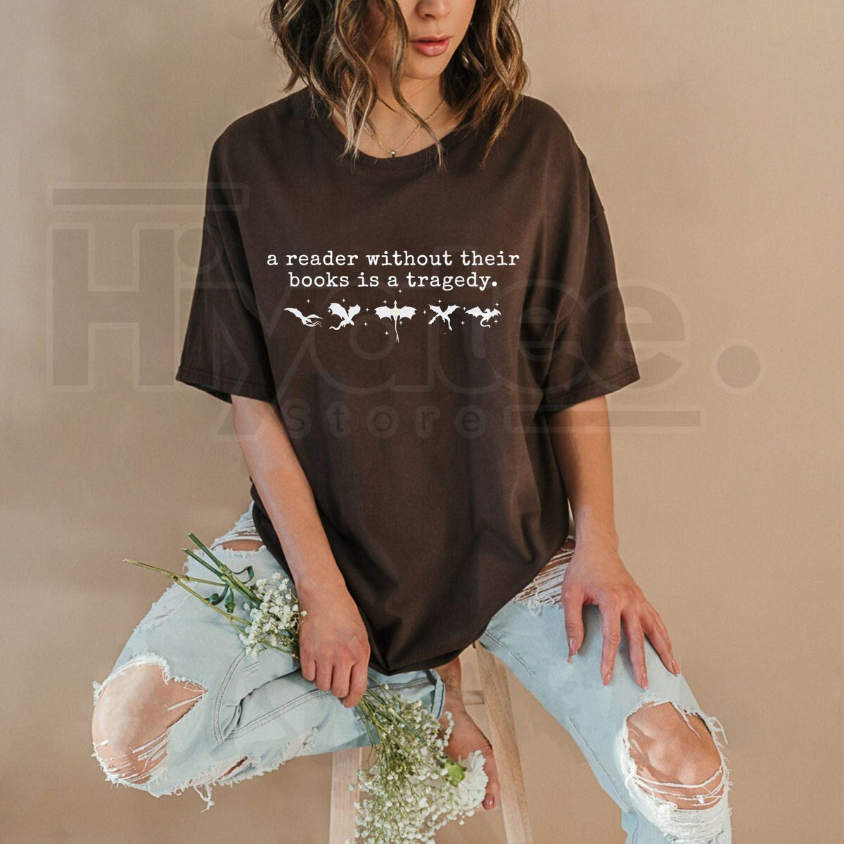 "A Reader Without Their Books Is Tragedy" – Premium 100% Cotton Dark Academia