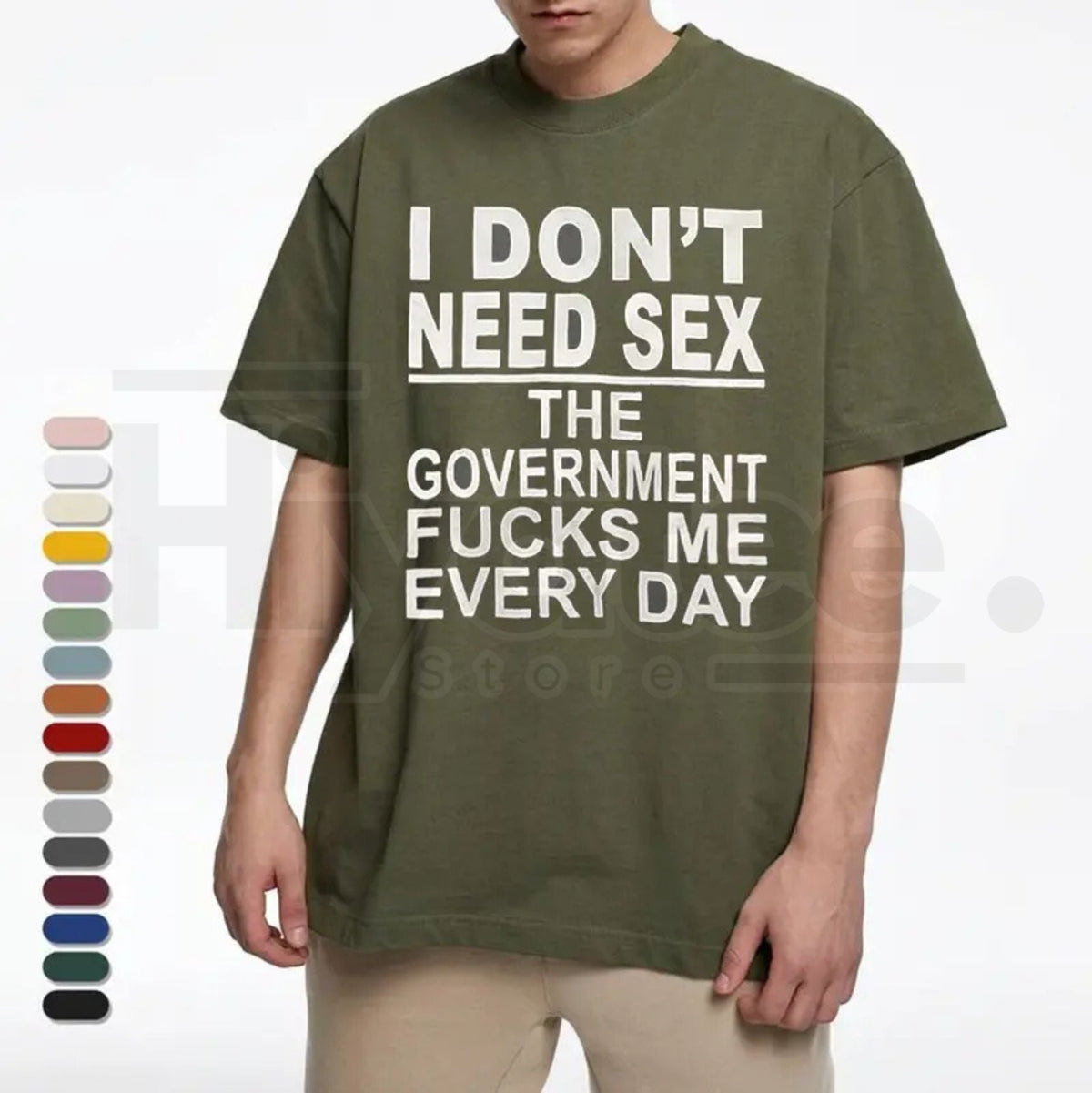 "Government Fk Me Every Day" – Funny Sarcastic Political Graphic Top