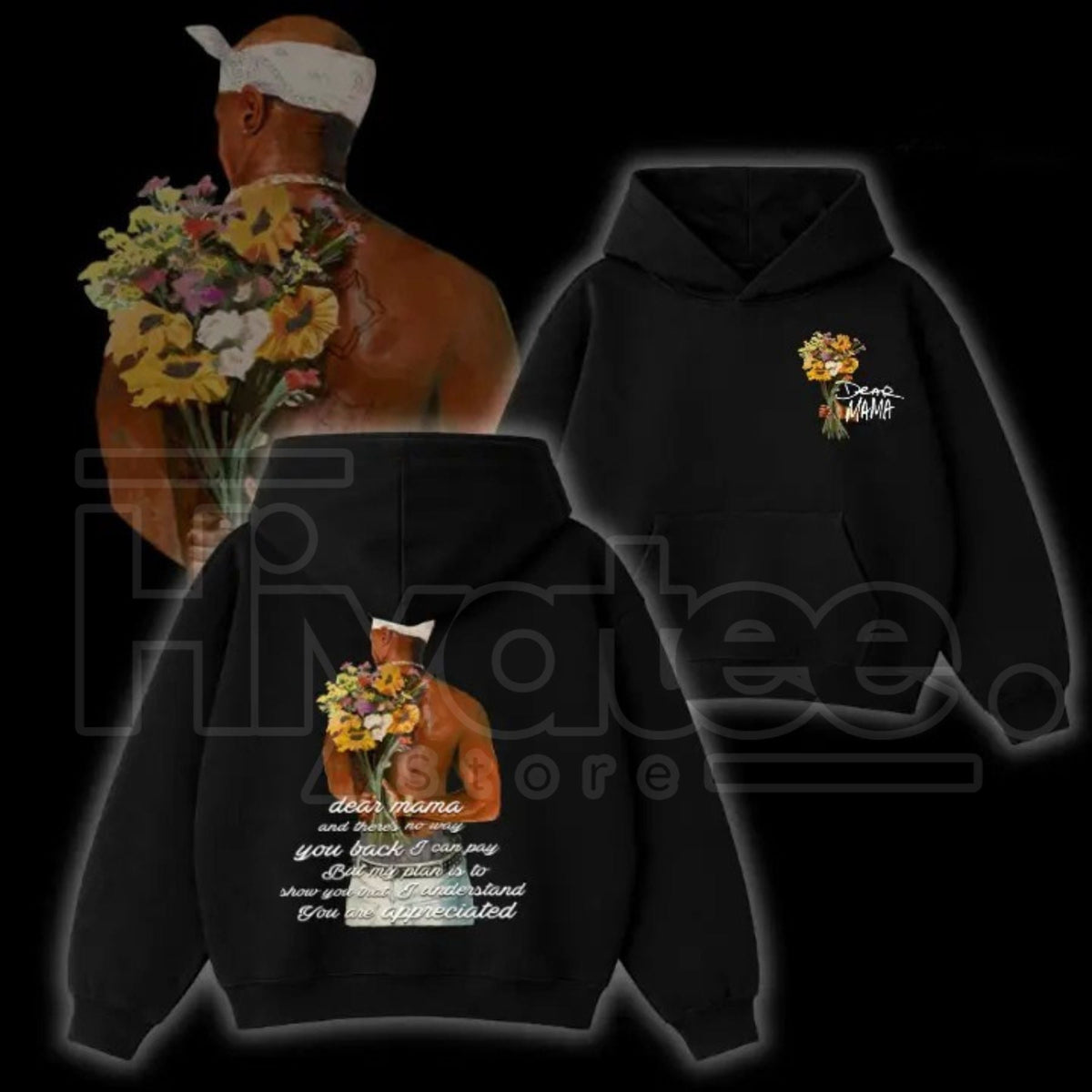 "Dear Mama" Tupac Signature – Vintage 2Pac Quote Rapper Fan Top