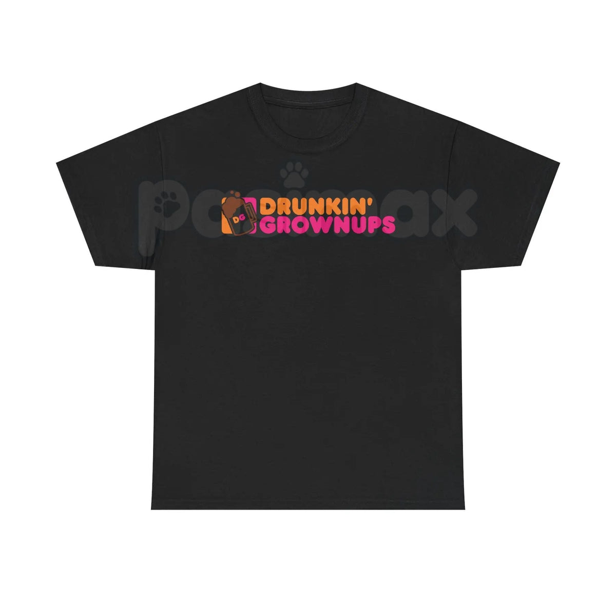 "Drunkin’ Grownups" Sarcastic Drinking T-Shirt - Viral Adult Humor Graphic Tee, Funny Parody Coffee Logo Shirt, Premium Heavyweight Relaxed Fit Top, Party & Brunch Gift for Her & Him, Comedy Slogan Weekend Tee