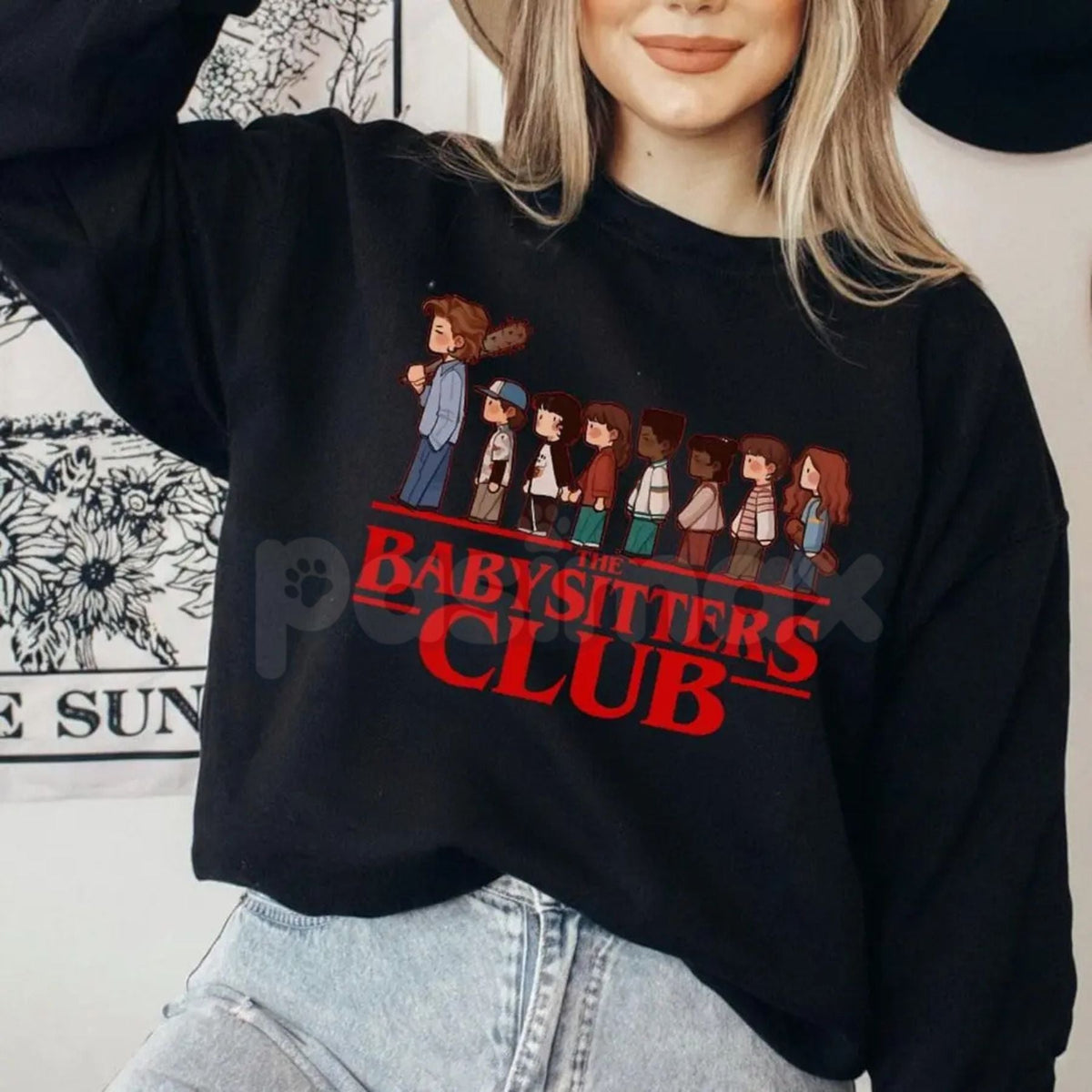The Babysitters Club Steve Harrington Sweatshirt | Hawkins 1983 Fan Jumper | Mom Steve Retro Graphic Crewneck | Upside Down Nostalgia Pullover