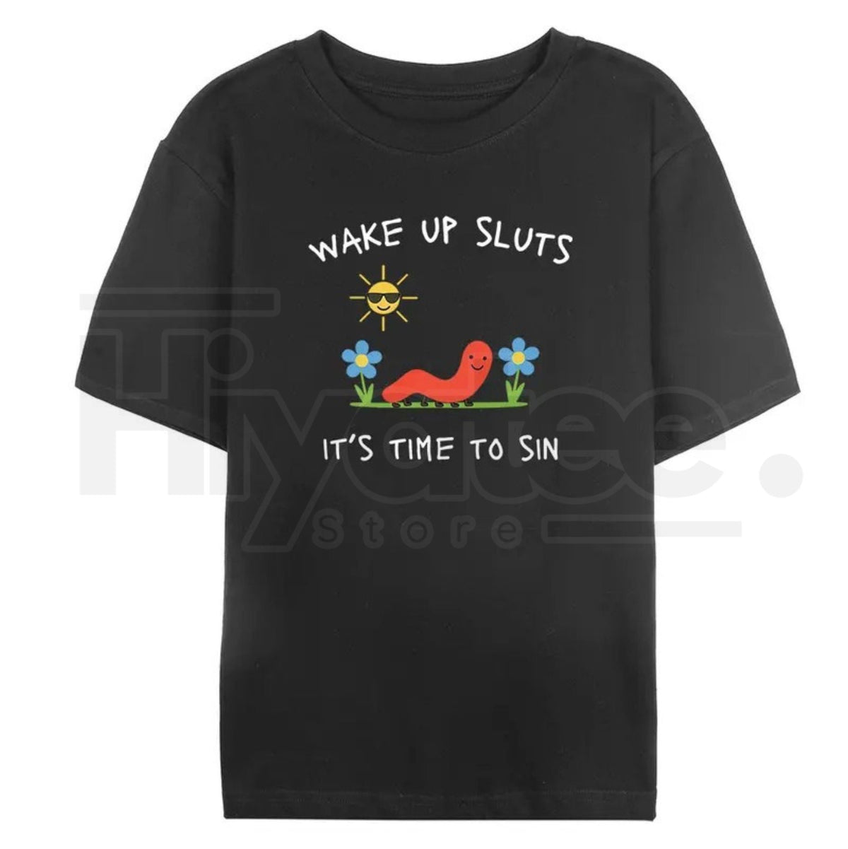 "Wake Up Slts" – Funny Animal Meme Unhinged Graphic Top