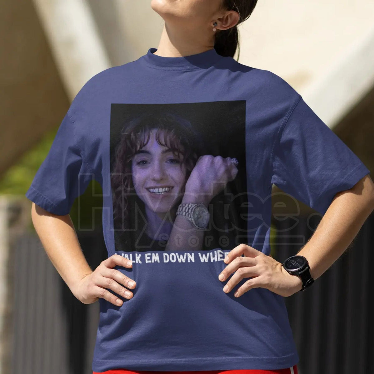 Nancy Wheeler "Walk 'Em Down" T-Shirt – Stranger Things Fan Graphic Tee