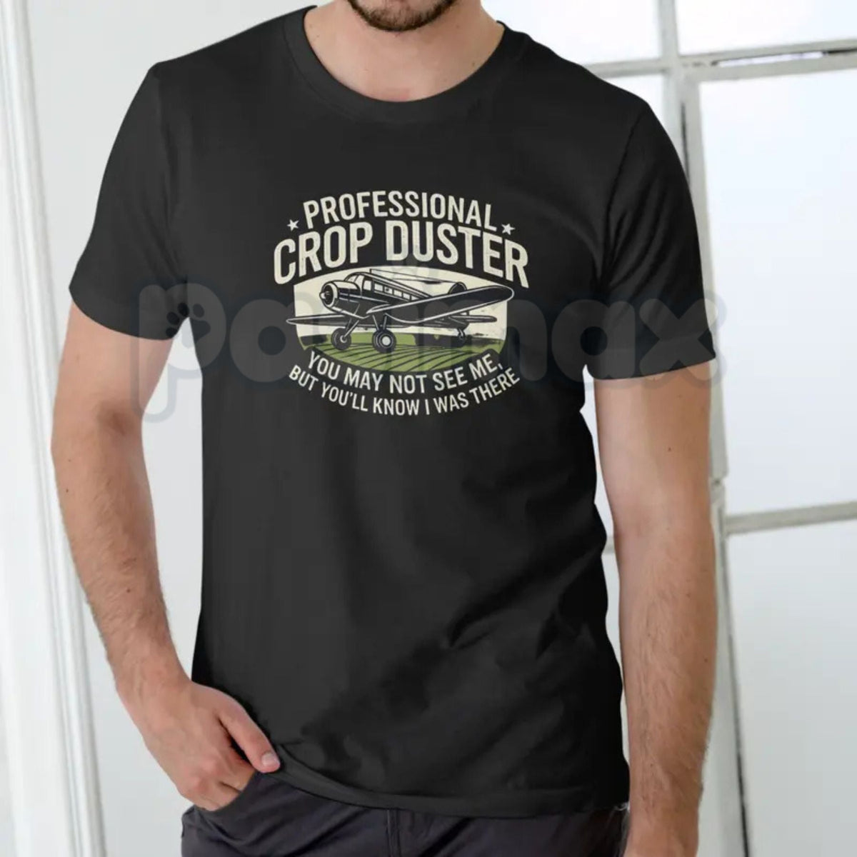 "Professional Crop Duster" Industrial Safety T-Shirt - Funny Hazmat Graphic Tee, Premium 100% Cotton Warning Label Shirt, Sarcastic Workwear Humor Top, Aviation Inspired Gag Gift for Men, Soft Lived-In Heavyweight Novelty Apparel