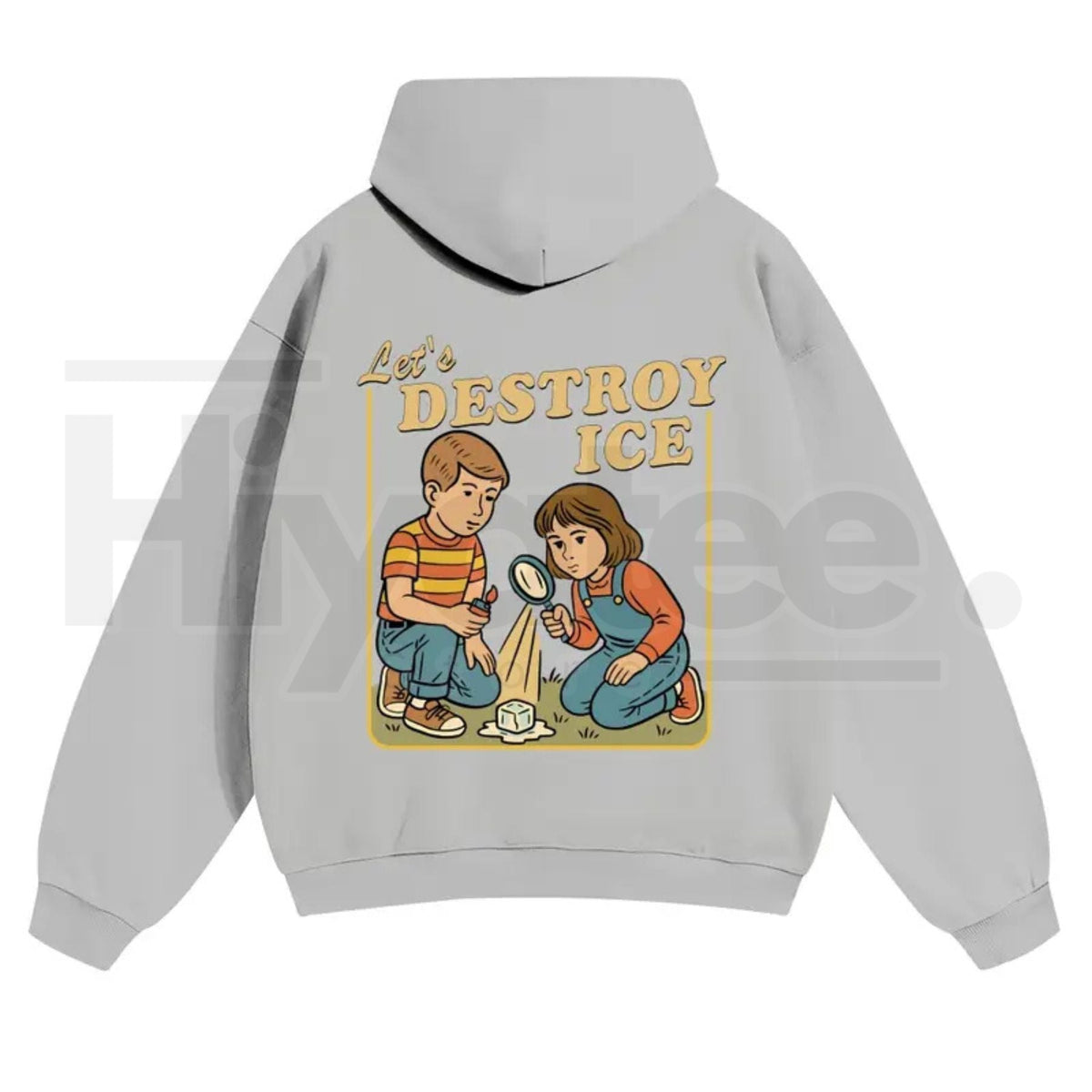 Unisex "Destroy ICE" Hoodie – Satirical Political Graphic Streetwear