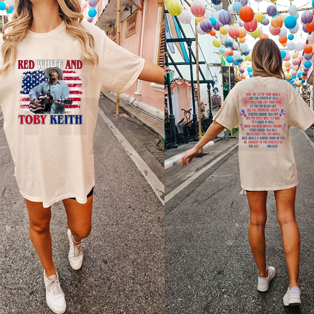 Toby Keith "Courtesy of the Red, White, and Blue" T-Shirt – Patriotic Country Legend Tribute