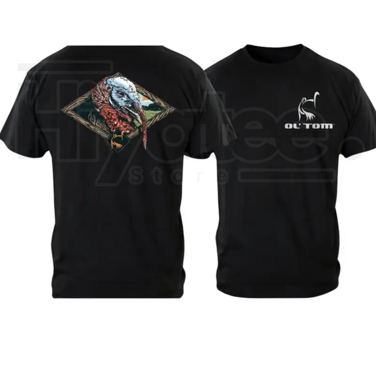 "Ol’ Tom" – Vintage Wild Turkey Hunting Graphic Outdoor Top