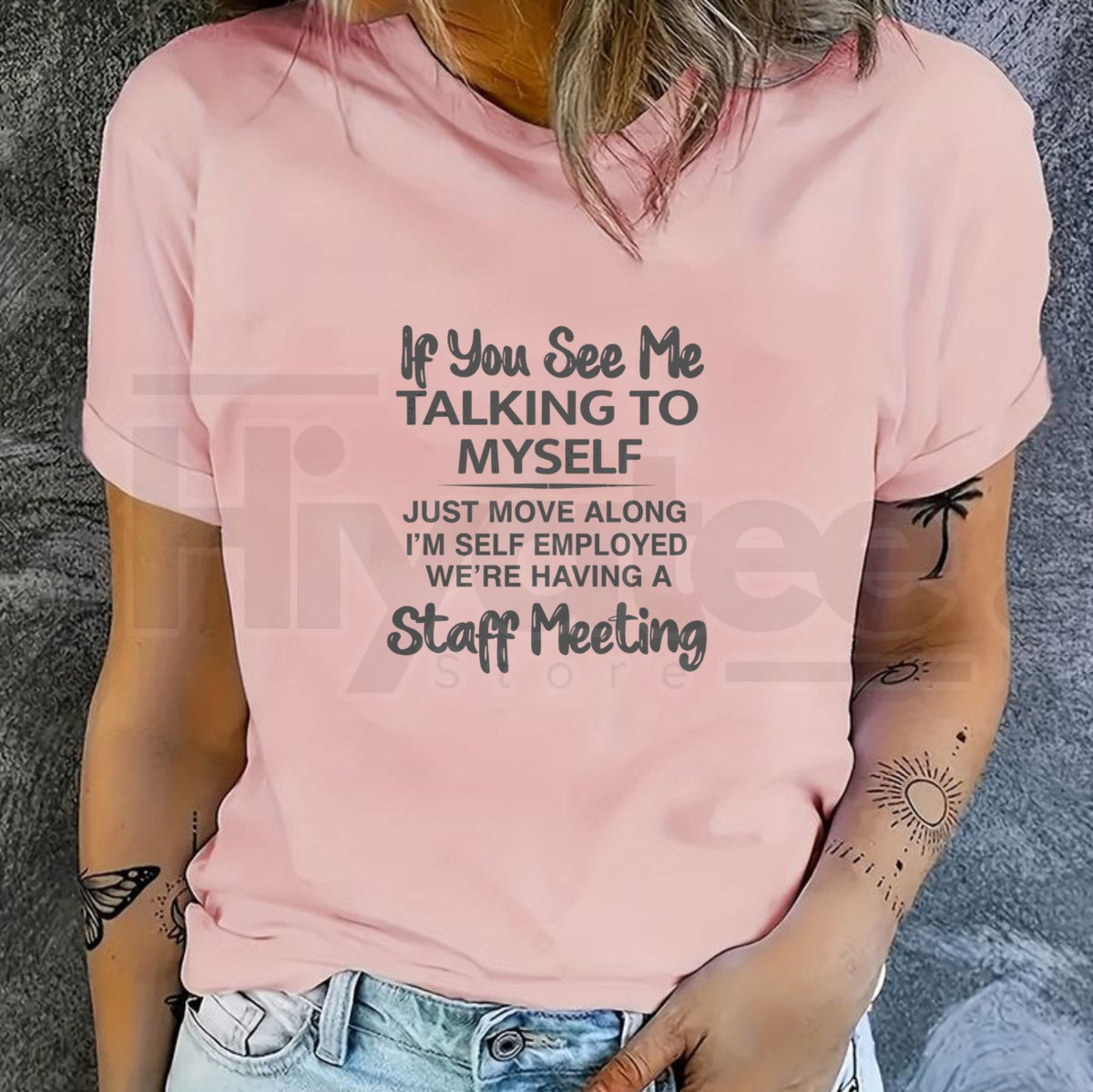 Plus Size "If You See Me Talking To Myself" – Funny Sarcastic Summer Outdoor Sports