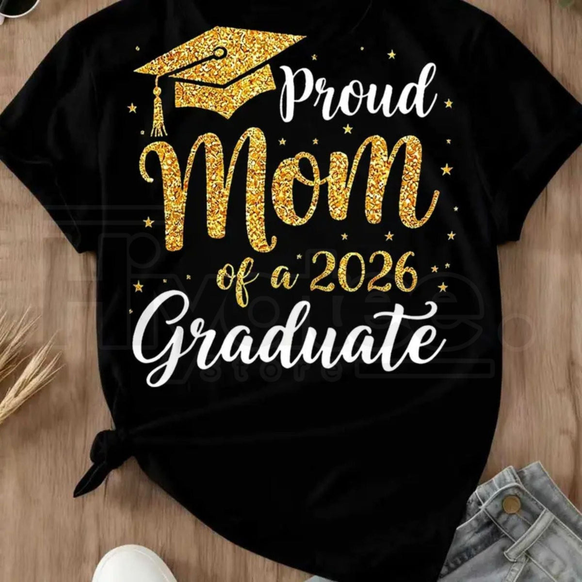 "Mom Of A 2026 Graduate" Graduation Cap – Proud Mother Celebration Crewneck