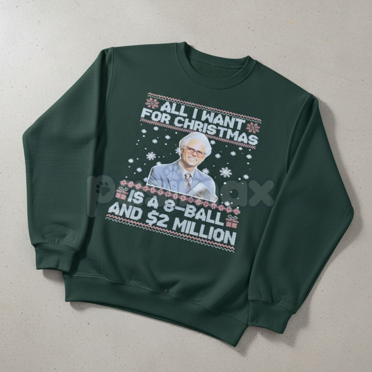 Funny Christmas Crewneck Sweatshirt | "Big Wish & $2 Million" Holiday Humor Top | Hilarious Xmas Gift