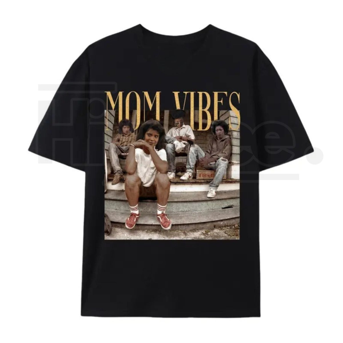 "Mom Vibes" – Vintage 90s Nostalgia Retro Motherhood Graphic Top