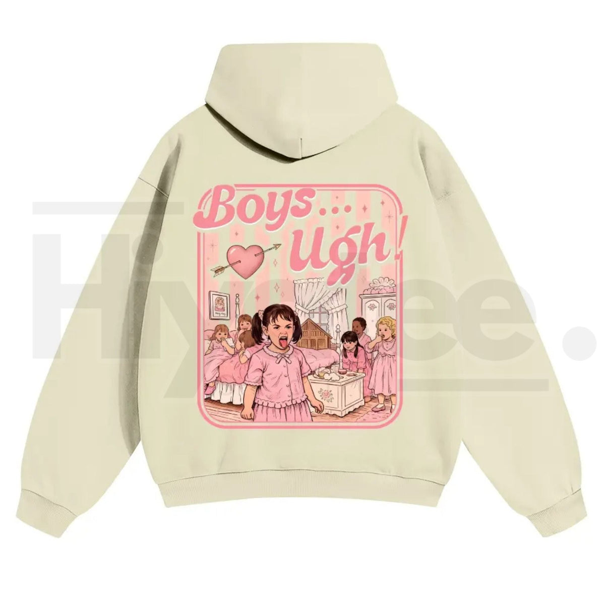 Unisex “Boys...Ugh!” 90s Movie Quote Hoodie – Funny Valentine's Streetwear Pullover, Retro Y2K Aesthetic Graphic Hoodie