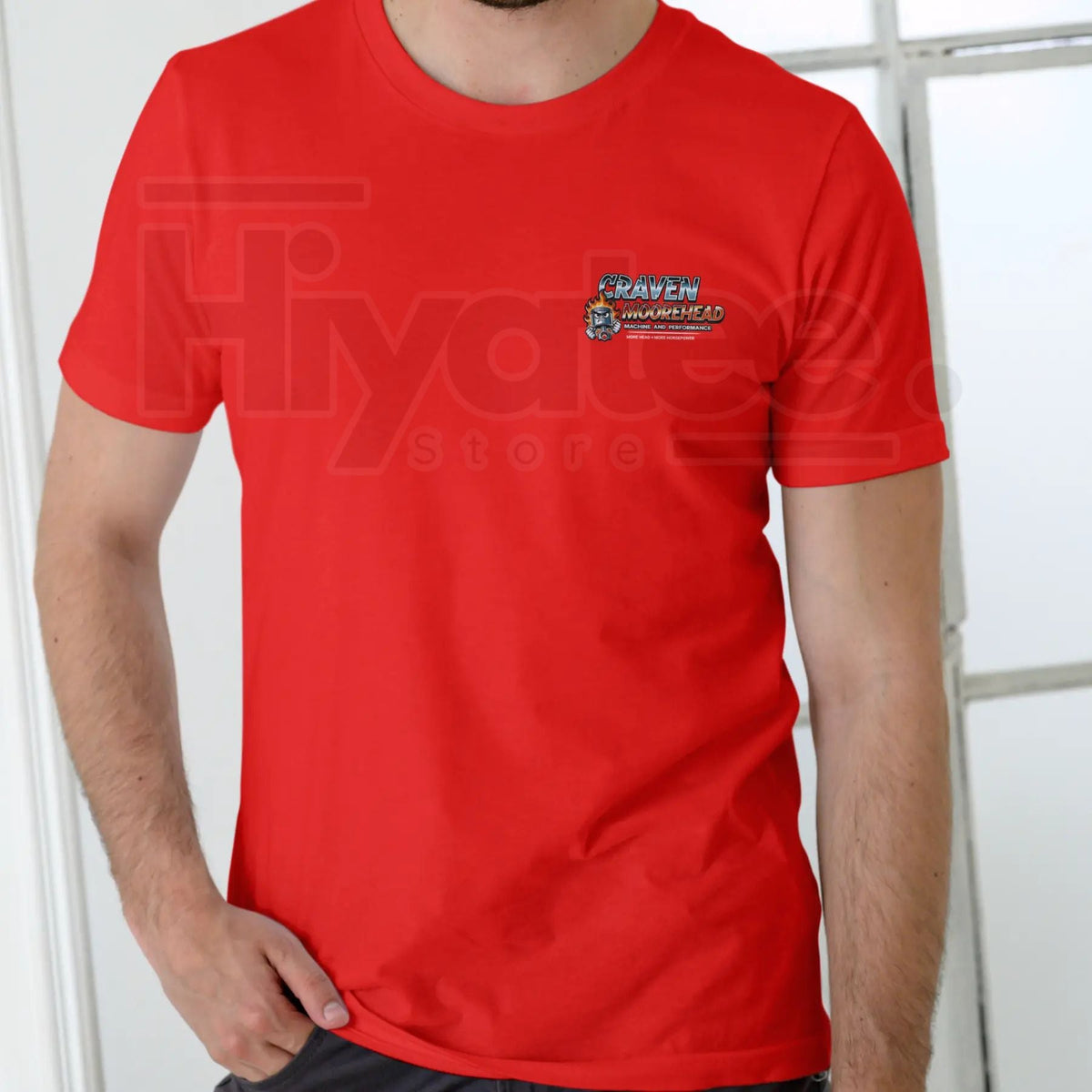 "Craven Moorehead Machine & Performance" Funny T-Shirt – Unisex Cotton Humor Tee