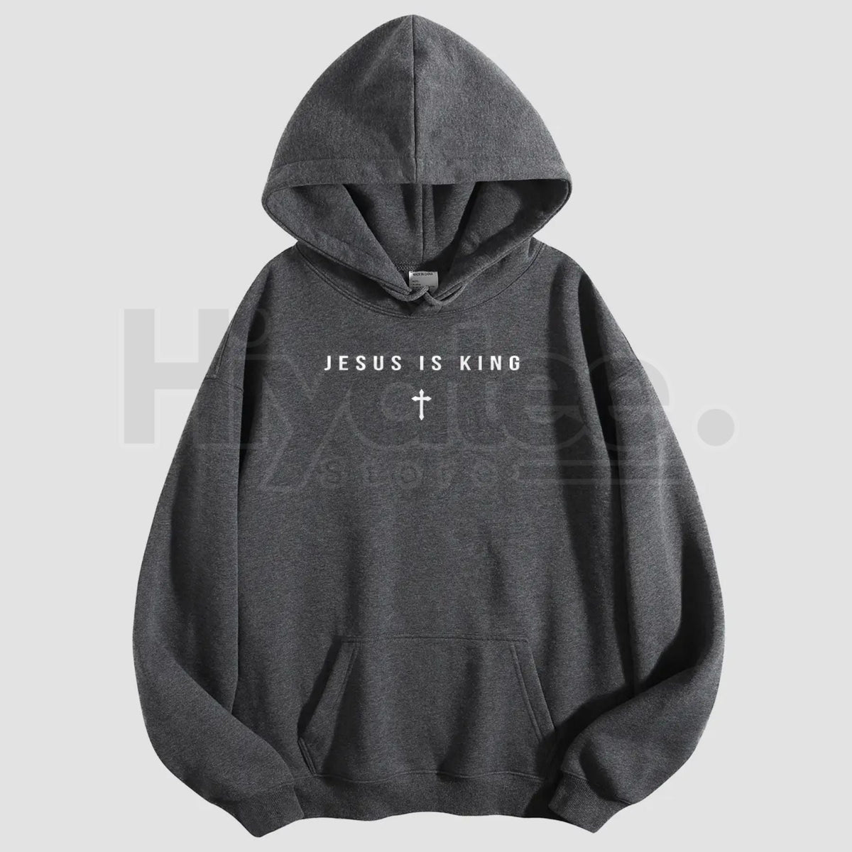 Men's Jesus Is King Cross Graphic Hoodie