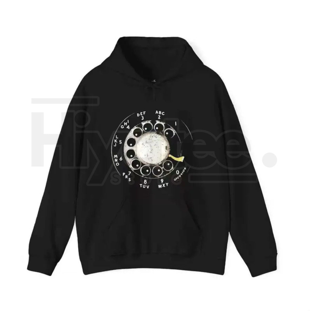 "Vintage Rotary Phone Dial" – Retro Tech Aesthetic Women's Graphic Top