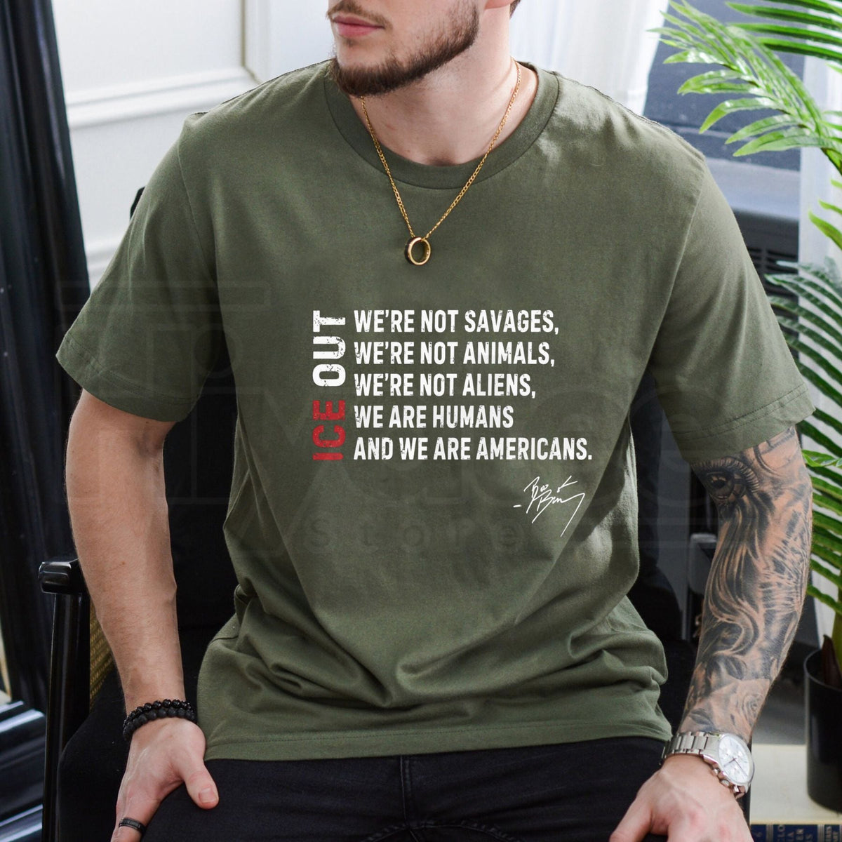 Retro "I.C.E. Out" Political Activist – Vintage Social Justice