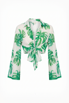 EYES ON PARADISE FLORAL WOVEN TOP