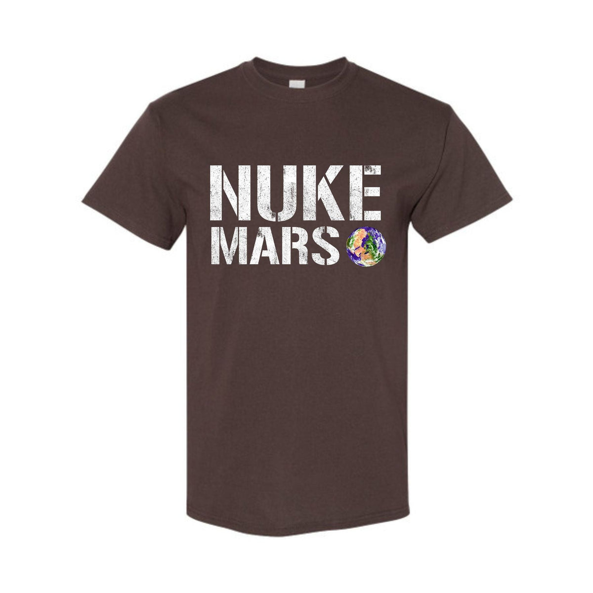 "Nuke Mars" T-Shirt - Elon Musk SpaceX Project Fan Apparel, Classic Space Exploration Tee