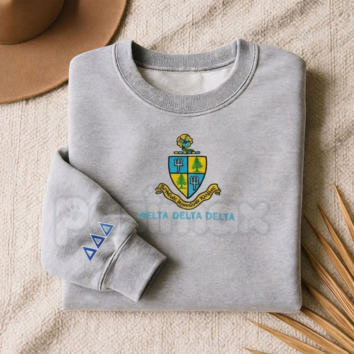 Custom Embroidered Sorority Sweatshirt – Classic Greek Letter Crewneck
